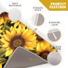 Sunflowers Dish Drying Mat for Kitchen - Yellow Flowers Dish Mat 18 x 24 Floral Drying Kitchen Mat Leaf Kitchen Drying Mats Sunflower Dish Drying Mat for Multiple Usage view 4