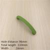 GGKLVWMA Modern Multicolor Solid Aluminum Alloy Cabinet Handles Kitchen Cupboard Door Pulls Drawer Knobs Furniture Hardware 1Pcs (Color : Green 96mm) view 2