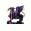 ATkits Crystal Natural Rainbow Fluorite Crystal Griffin Sculpture Statue Animal Carving for Home Decoration Collection view 4