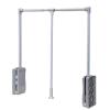 Closet Hanging Rod, Cloakroom Pull Down Wardrobe Rail Lift - Sliding Wardrobe Closet Rod, Adjustable Width 23,6-32,6 Inch Extendable Clothes Rail, Steel Sliding Trouser Rack Rod, for Closet Organizer view 1