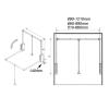 Closet Hanging Rod, Cloakroom Pull Down Wardrobe Rail Lift - Sliding Wardrobe Closet Rod, Adjustable Width 23,6-32,6 Inch Extendable Clothes Rail, Steel Sliding Trouser Rack Rod, for Closet Organizer view 2