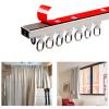 MZQMK Self Adhesive Ceiling & Wall Curtain Track 12 FT, Curtain Track Ceiling Mount, Adhesive Curtain Rods No Drilling, Screws Or Tools, Curtain Rail Track No Damage(Size:6M/(19.6FT)) view 2