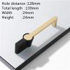 GGKLVWMA American Black Kitchen Cabinet Handles and Knobs Zinc Alloy Drawer Pulls Cupboard Wardrobe Door Knobs Furniture Hardware 1Pcs (Color : Copper Black 128mm) view 2