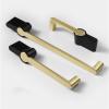 GGKLVWMA American Black Kitchen Cabinet Handles and Knobs Zinc Alloy Drawer Pulls Cupboard Wardrobe Door Knobs Furniture Hardware 1Pcs (Color : Copper Black 128mm) view 3