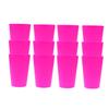Alipis 12pcs Sturdy Plastic Juice Cups Red Party Drinking Cups Stackable for Outdoor Use for Beverages Reusable Capacity view 1
