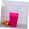Alipis 12pcs Sturdy Plastic Juice Cups Red Party Drinking Cups Stackable for Outdoor Use for Beverages Reusable Capacity view 2