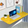 APCHJOJ Wall-Mounted Folding Table, Dining & Desk - Easy Fold, Space Saver - 100 * 30 * 2.5cm (39.3 * 11.8 * 1in) Yellow view 1