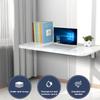 APCHJOJ Wall-Mounted Folding Table, Dining & Desk - Space-Saving 100 * 30 * 2.5cm (39.3 * 11.8 * 1in) Black view 2