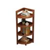 HEXEH Shelf Bookcase Corner Solid Wood Bookshelf Simple Home Storage Rack Student Bedroom Bedside Bookcase Multi-Layer Storage Floor-Standing Storage Rack Bookcase Storage Shelves view 1