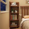 HEXEH Shelf Bookcase Corner Solid Wood Bookshelf Simple Home Storage Rack Student Bedroom Bedside Bookcase Multi-Layer Storage Floor-Standing Storage Rack Bookcase Storage Shelves view 2