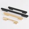 GGKLVWMA Modern Door Closet Knobs Black Gold Kitchen Cabinet Pull Drawer Cupboard Handle Sliding Door Hardware Furniture Handle and Knob 1Pcs (Color : Black 96mm) view 3
