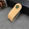 GGKLVWMA Leather Handles Wardrobe Cupboard Drawer Door Pulls and Kitchen Cabinet Knobs Furniture Hardware Handles 1/6/10Pcs (Color : MBS0010-10, Size : 6PCS) view 2