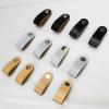 GGKLVWMA Leather Handles Wardrobe Cupboard Drawer Door Pulls and Kitchen Cabinet Knobs Furniture Hardware Handles 1/6/10Pcs (Color : MBS0010-10, Size : 6PCS) view 3