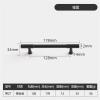 GGKLVWMA Cabinet Handles Kitchen Door Pulls Dresser Drawer Knobs Aluminum Alloy Wardrobe Door Handles Gold Black Modern Style Hardware 1Pcs (Color : Black 128mm) view 2