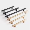 GGKLVWMA Cabinet Handles Kitchen Door Pulls Dresser Drawer Knobs Aluminum Alloy Wardrobe Door Handles Gold Black Modern Style Hardware 1Pcs (Color : Black 128mm) view 3