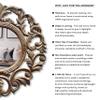 JFY Designs Wall & Accent Mirror Wall Dcor - Vanity Mirror with Engineered Wood Frame, Boho Farmhouse Wall-Mounted Mirrors for Bathroom, Entryway, Living Room view 2