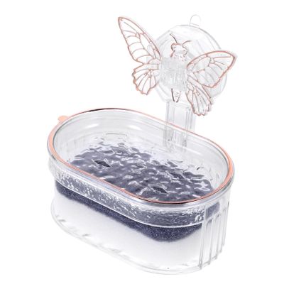 MERRYHAPY Shower Suction Cup Soap Dish Wall Mount Soap Holder Draining Tray Sponge Easy Install