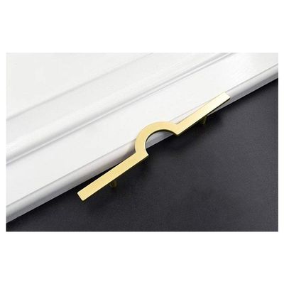 ZHIQISHI Drawer knobs,Cupboard knobs,Style Solid Zinc Alloy Brushed Gold Handle Cabinet Drawer Knob Door Pull Chinese Style Half Moon,96mm 1 pc (Color : 128mm 1 Pc)