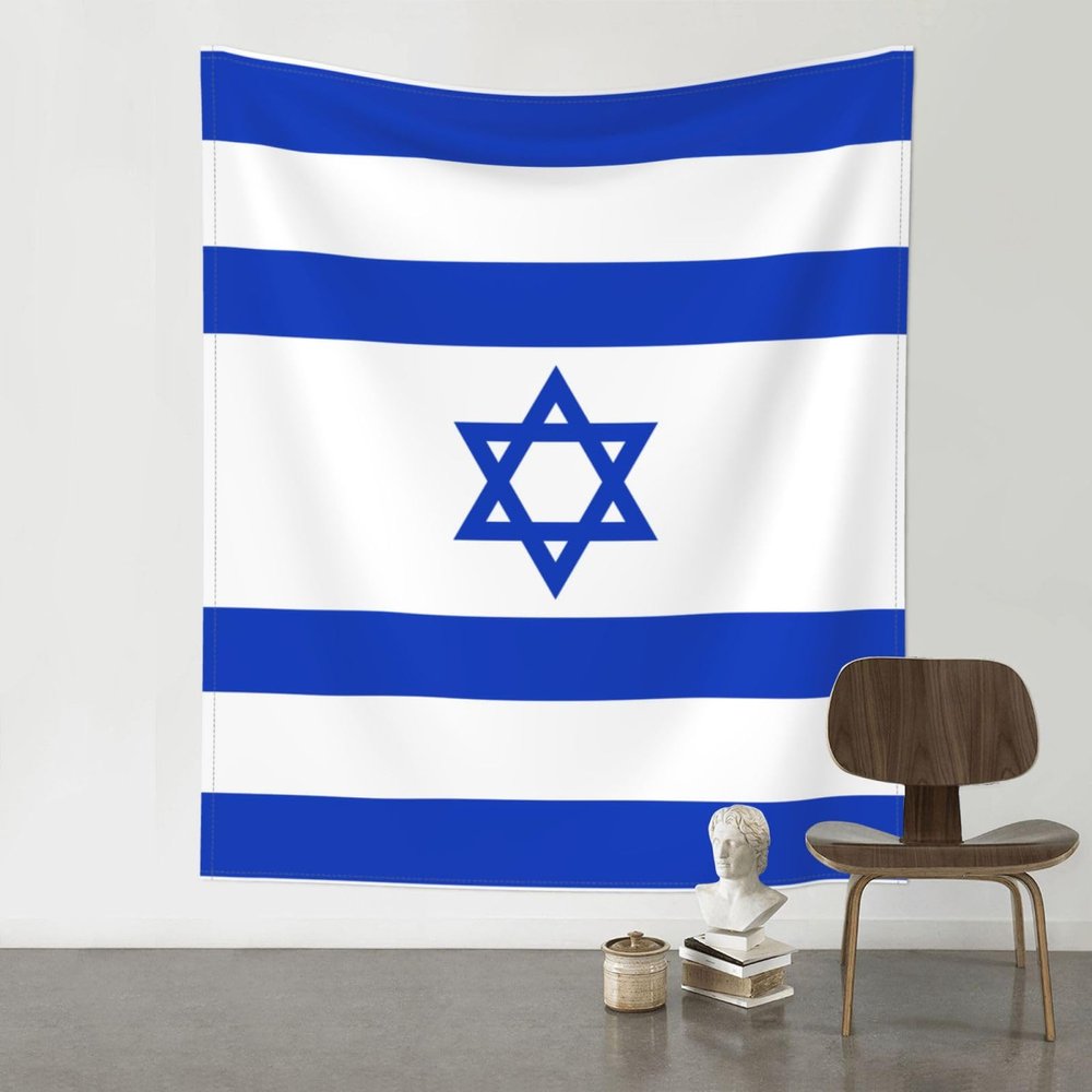 YYHWHJDE Israeli flag Printing Indoor Decor Tapestry 60x51 in : Soft, durable and lightweight Suitable for wall hanging picnic cloth