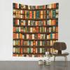 YYHWHJDE library bookshelf Printing Indoor Decor Tapestry 60x51 in : Soft, durable and lightweight Suitable for wall hanging picnic cloth view 1