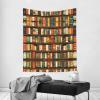 YYHWHJDE library bookshelf Printing Indoor Decor Tapestry 60x51 in : Soft, durable and lightweight Suitable for wall hanging picnic cloth view 3