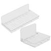 Ciieeo 2pcs Foldable Bathroom Wall Shelf No Drilling Organizer Storage Suction view 1
