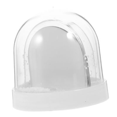 ORFOFE Mini Snow Globe Photo Display Horizontal Photo Insert Globe Holiday Present for Boys and Girls