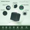 Connsole Casa Premium PU Leather Tissue Box Holder - Elegant Hotel-Style Tissue Box Cover for Home, Office & Car Dcor, Tissues Cube Organizer for a Natural & Classic Look (Dark-Green 2 Pack) view 3