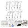 OKUMEYR 20pcs Stainless Steel Clothes Clips for Drying Multi-Functional Hangers for Towels Socks and Clothes and Non- Design for Home and Bathroom Use view 3