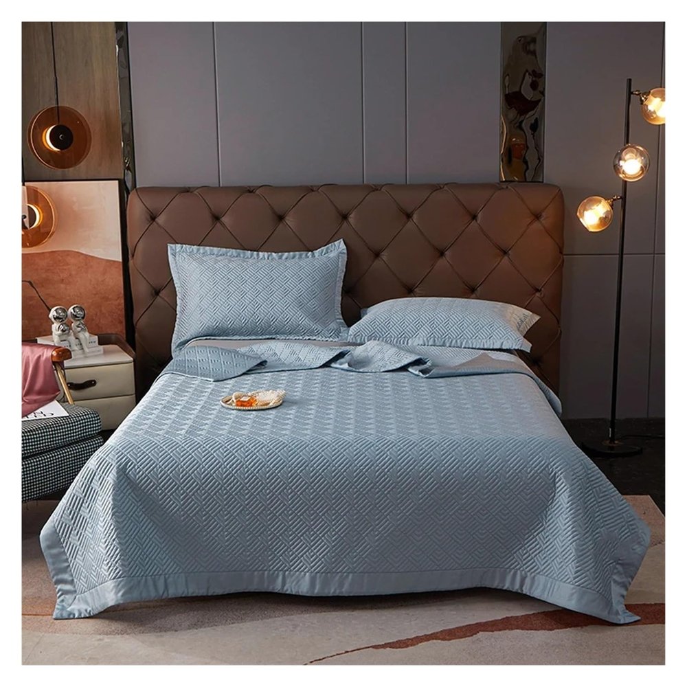 Bed, 3 Pcs Bed Spreads Super Soft Bed Linen Sheets Queen King Size Cover with 2 Pieces Pillowcases