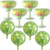8Pcs Fruit Lime Balloons Cold Drink Lemon Mylar Balloons for Margs and Matrimony Bachelorette Summer Fruit Themed Graduation Birthday Wedding Party Decorations Supplies view 1