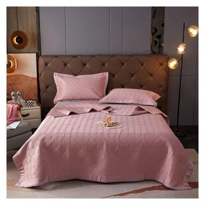 Bed, 3 Pcs Bed Spreads Super Soft Bed Linen Sheets Queen King Size Cover with 2 Pieces Pillowcases