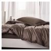 QuKan Bed, White 600TC Egyptian Cotton Bedding Set Family Size Include 2pcs Duvet Cover and 1pc Fitted Sheet and 2pcs Pillowcase view 3