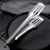Tongs for Cooking, Stainless Steel Tongs Buffet Tongs Non-stick BBQ Cooking Kitchen Tongs Metal Cooking Tongs BBQ Tongs for Grill, 25.5cm view 2