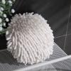 HERCHR Chenille Hand Towel, Fuzzy Ball Towel Hanging Hand Towels Absorbent Small Towels with Loops Decorative Towels for Bathroom and Kitchen view 2
