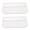 Ciieeo 2pcs Foldable Plastic Wall Shelf No Drill Floating Storage Organizer for Bathroom Kitchen Bedroom Space Saving Display Shelf for Towels Soap and Essentials view 1