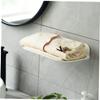 Ciieeo 2pcs Foldable Plastic Wall Shelf No Drill Floating Storage Organizer for Bathroom Kitchen Bedroom Space Saving Display Shelf for Towels Soap and Essentials view 2