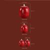 GSOUL Tea Can Chinese Red Tea Jar Kitchen Ceramic Food Sealed Jar Suitable for Holding Coffee Powder, Tea, Sugar, Salt, Etc. Storage Jar (Color : Large) view 2