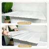 Bathtub Tray Foldable PVC Bathtub Cover Shutter Bath Lid, Bathtub Insulation Cover Dust Board, Multifunction Waterproof Bathtub Tray for Phone Tablet Bracket Multifunctional (Color : White, Size : 7 view 2