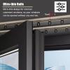 Hospital Thin Curtain Track System Drop Ceiling, Curtain Track Ceiling Mount, Living Room Bedroom Room Divider, Heavy Duty Aluminum Curtain Tracks Rods (Color : White, Size : 28ft/8.5m) (Champagne 7 view 2