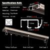 Hospital Thin Curtain Track System Drop Ceiling, Curtain Track Ceiling Mount, Living Room Bedroom Room Divider, Heavy Duty Aluminum Curtain Tracks Rods (Color : White, Size : 28ft/8.5m) (Champagne 7 view 3
