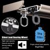 Hospital Thin Curtain Track System Drop Ceiling, Curtain Track Ceiling Mount, Living Room Bedroom Room Divider, Heavy Duty Aluminum Curtain Tracks Rods (Color : White, Size : 28ft/8.5m) (Champagne 7 view 4