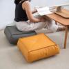 HXLARS Square Pu Leather Floor Pillow Comfort EPP Articles Floor Cushion Four Seasons Tatami Seat Cushion for Dining Living Room Kitchen Outdoor view 2