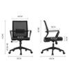 TUOYIBO Home Office Desk Chair High-Back Executive Office Chair, Mesh Computer Desk Chair, Ergonomic Design Adjustable Seat Height, 360 Swivel Chair with Headrest view 2