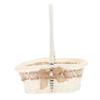 MERRYHAPY Heart-shaped Wedding Petal Basket Storage for Flowers and Candies for Bridal Parties and Celebrations Sturdy Woven Design view 1
