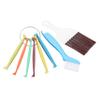 Ciieeo 3-Piece Air Conditioner Fin Brush Set Coil Cleaning Tool Air Conditioner Coil Brush Evaporator Condenser Unit Fin Cleaning Comb view 1