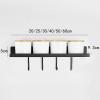 YOtat Wall Spice Rack Organizer,Hanging Seasoning Jar Storage Rack with Hooks Kitchen Storage Racks for Spices Herb Jar, 30cm, Black view 2