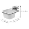 HOLIDYOYO Compact Rotating Storage Box Set Small Waste Bucket Clip Lid Desk Sundry Storage Holder Mini Trash Can for Office Abs Material view 4