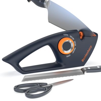 5 in 1 Adjustable Knife Sharpener, Premium Handheld Kitchen Knife Sharpeners Help Repair, Restore, Polish Blades Sharpening Tool Works for Pocket Knife Chefs & Serrated & Bread Knife, Scissors