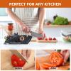 5 in 1 Adjustable Knife Sharpener, Premium Handheld Kitchen Knife Sharpeners Help Repair, Restore, Polish Blades Sharpening Tool Works for Pocket Knife Chefs & Serrated & Bread Knife, Scissors view 3